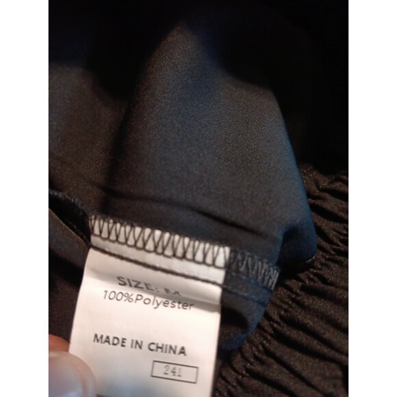 Dokotoo Pants Womens M Black Cropped Wide Leg Casual Elastic Waist Pull On NWT - Picture 5 of 6